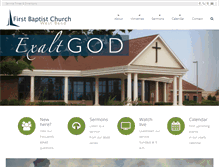 Tablet Screenshot of firstbaptistwb.org